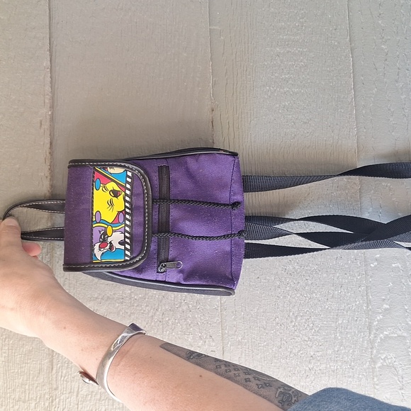 Vintage 90s Warner Bros Tweety and Sylvester mini backpack Y2k main image 11